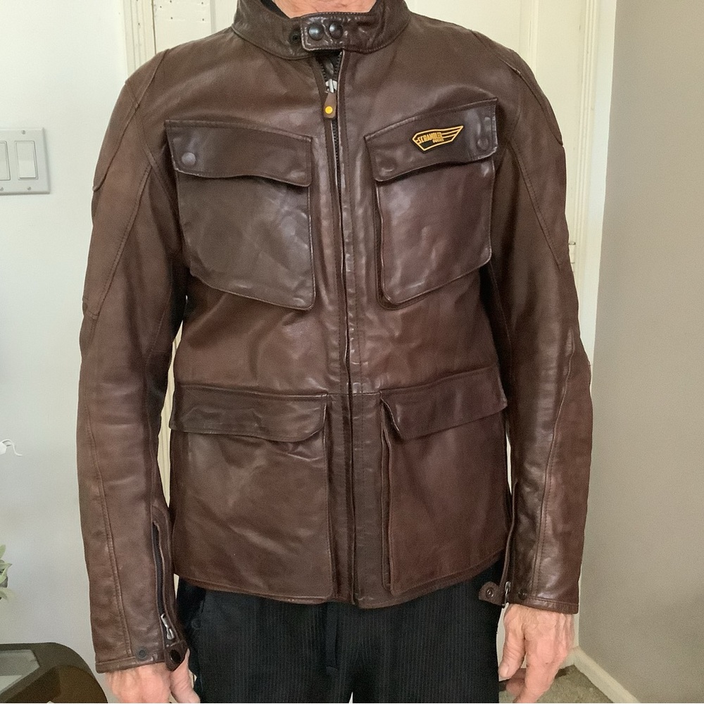 Men’s Ducati Scrambler Leather  EU52 Quattrotasche Jacket